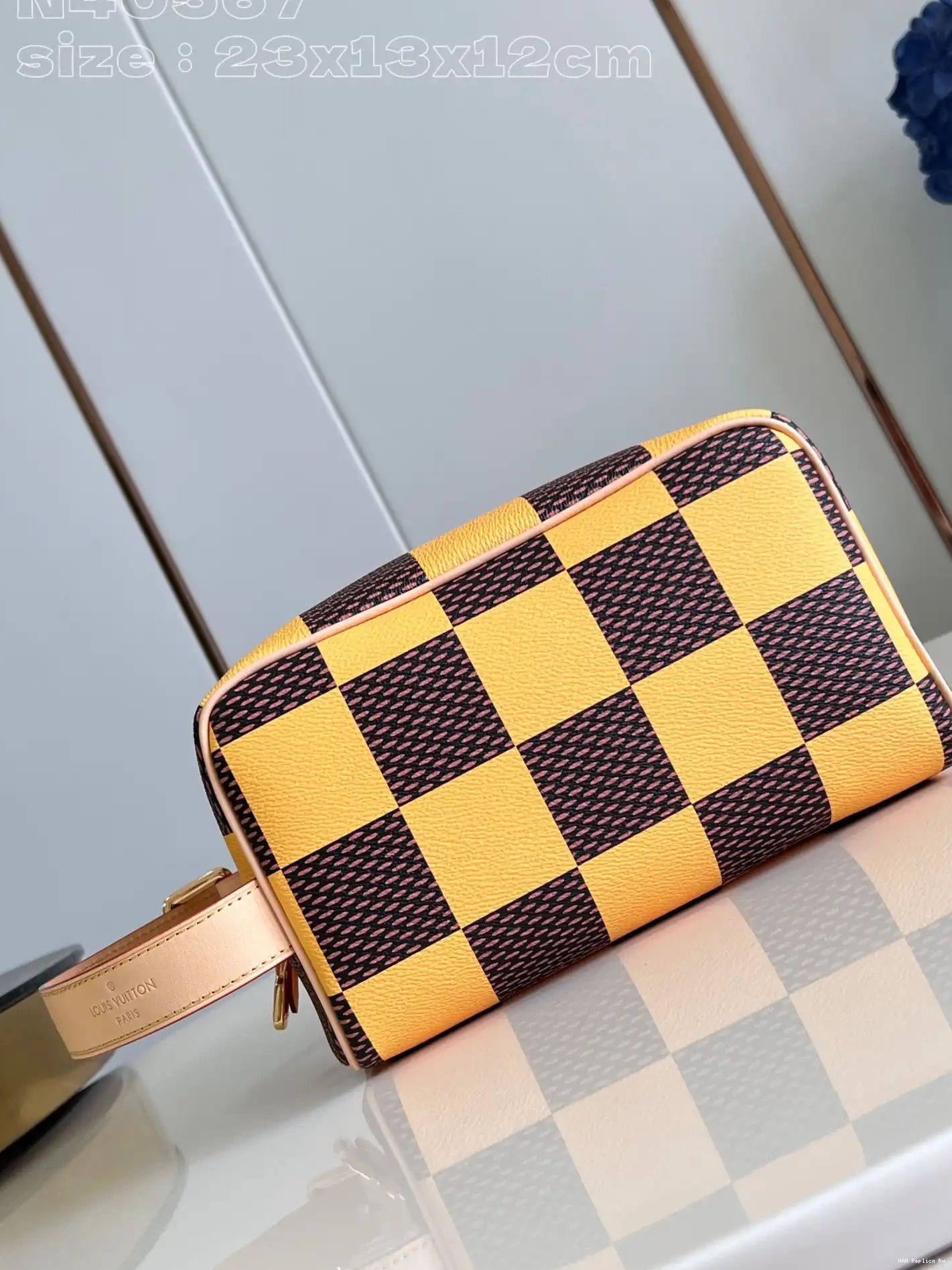 AAA Replica Ru VUITTON bag-23*13*12CM LOUIS KIT DOPP LOCKER 0605